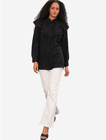 Chemise longue ample texturée bdart