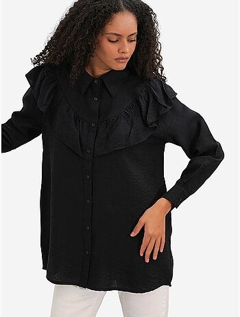 Chemise longue ample texturée bdart