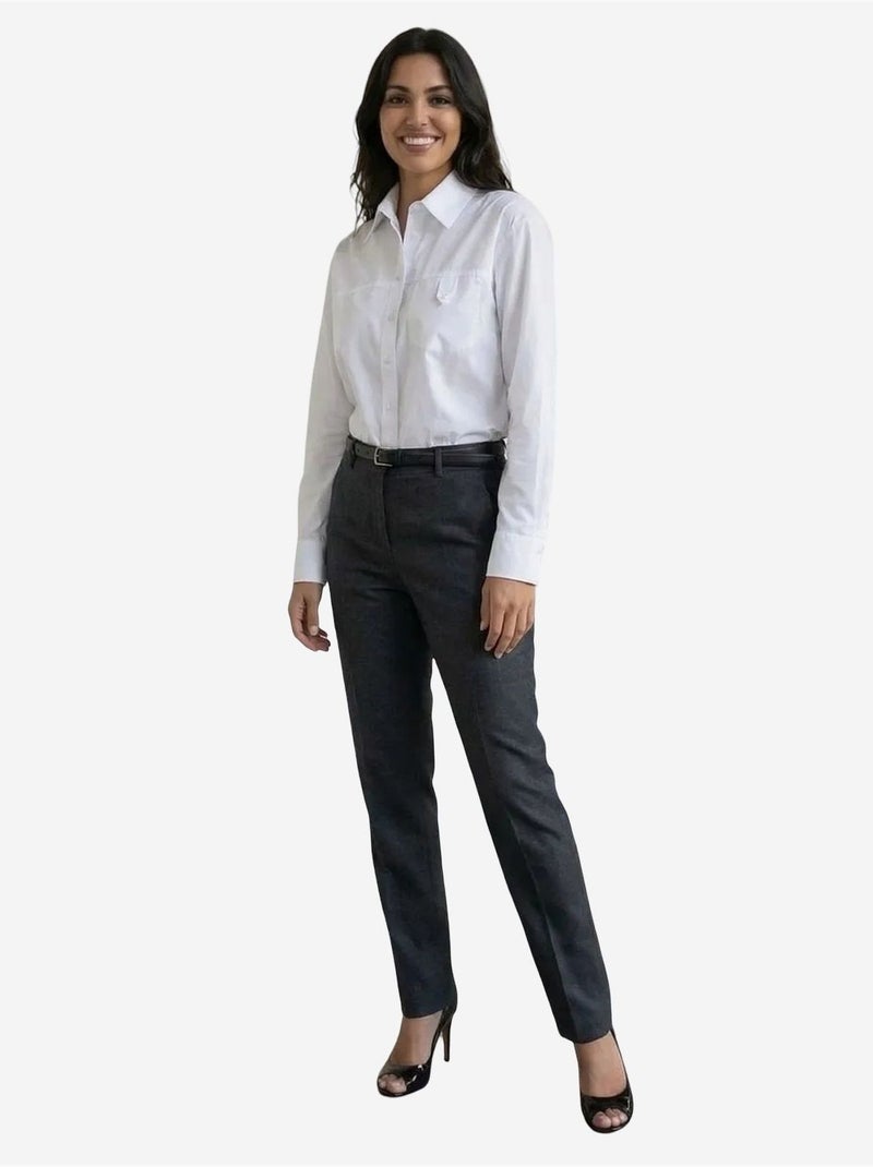 Chemise longue en coton texturé my fashion Blanc - Kiabi