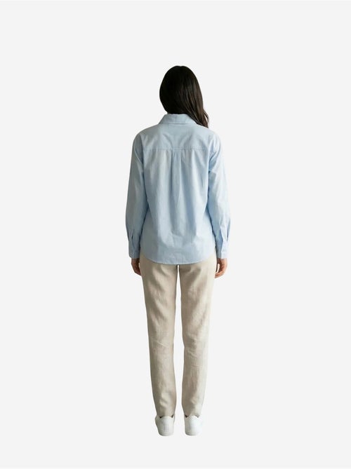 Chemise longue en coton texturé my fashion - Kiabi Chemise longue en coton texturé my fashion - Kiabi