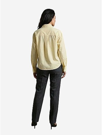 Chemise longue en coton texturé my fashion