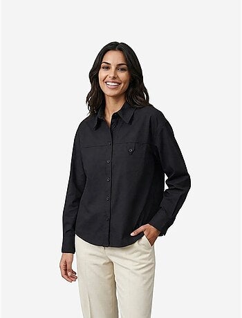Chemise longue en coton texturé my fashion