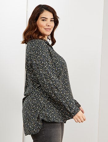 Chemise longue et fluide - Kiabi