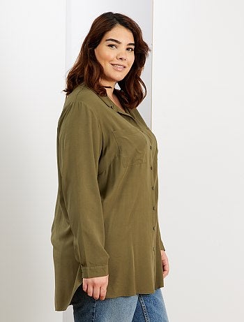 Chemise longue et fluide - Kiabi