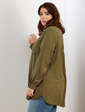 Chemise longue et fluide - Kiabi