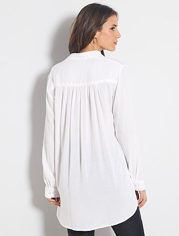 Chemise longue fluide - Kiabi
