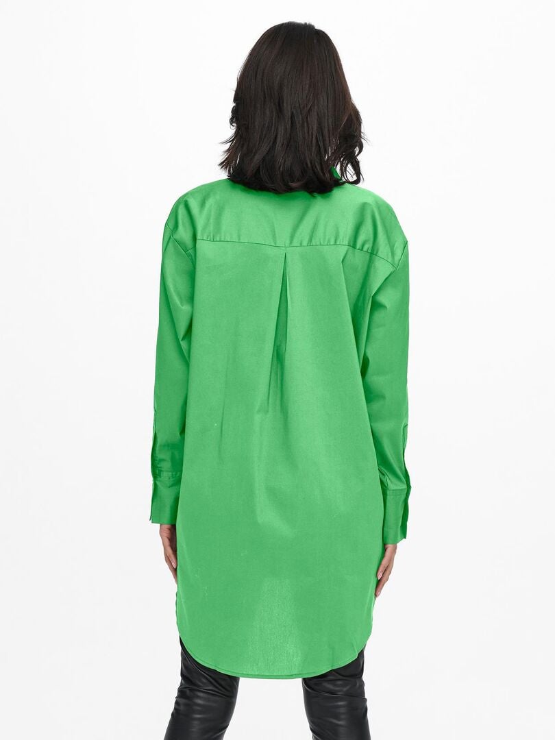 Chemise longue 'JDY' Vert - Kiabi