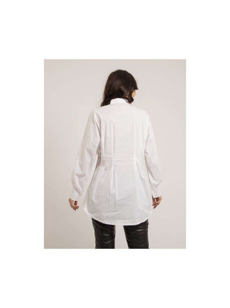 Chemise longue ORDIA Blanc - Kiabi