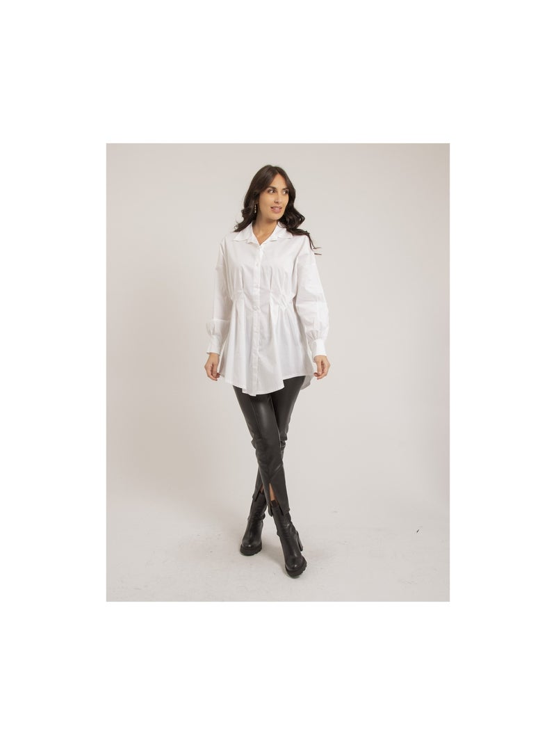 Chemise longue ORDIA Blanc - Kiabi