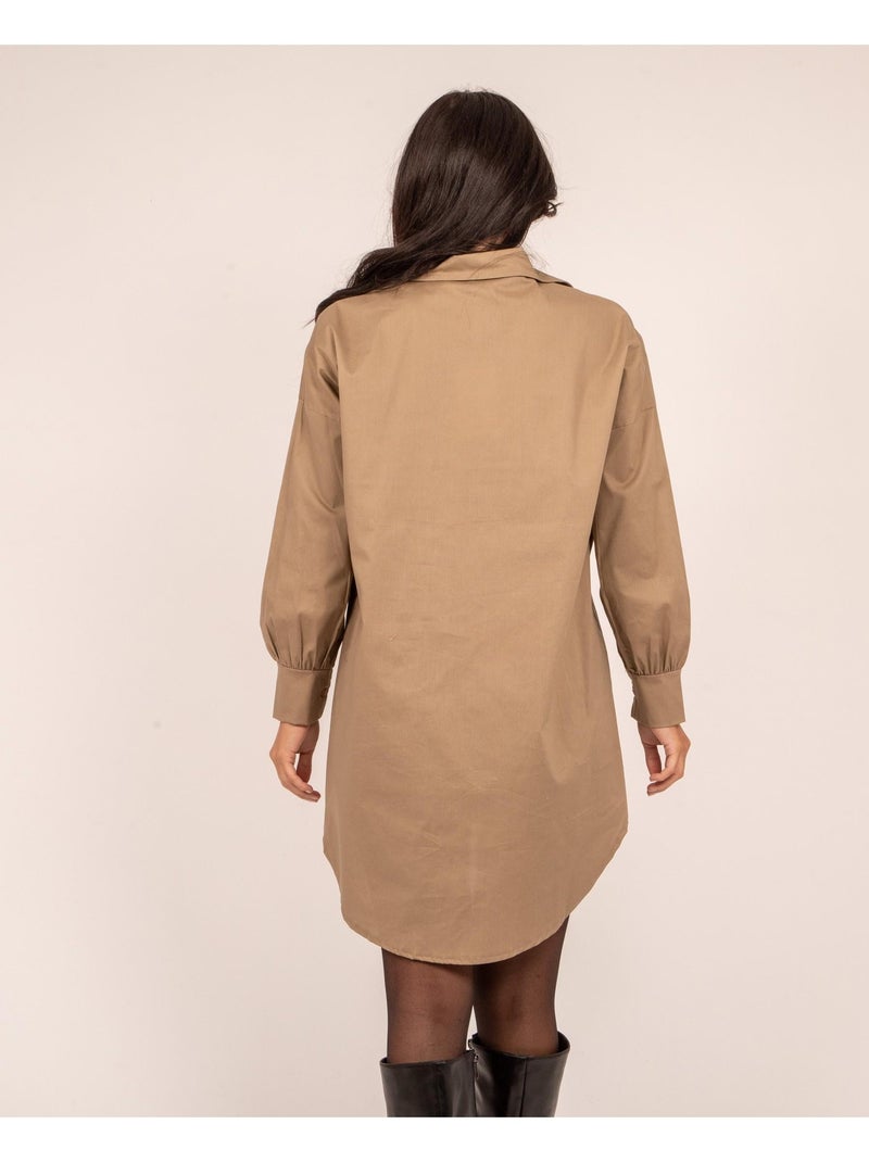 Chemise longue OREA Beige - Kiabi