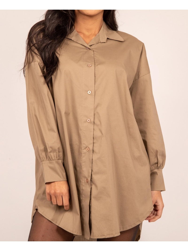 Chemise longue OREA Beige - Kiabi