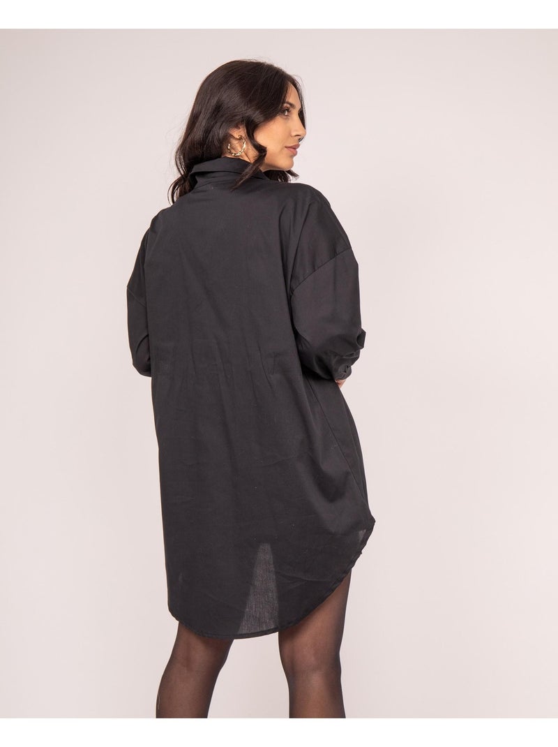 Chemise longue OREA Noir - Kiabi