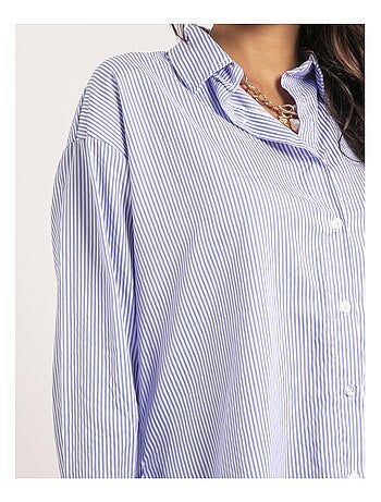 Chemise longue rayures OLAURE