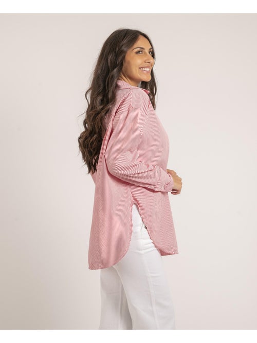 Chemise longue rayures OLAURE - Kiabi