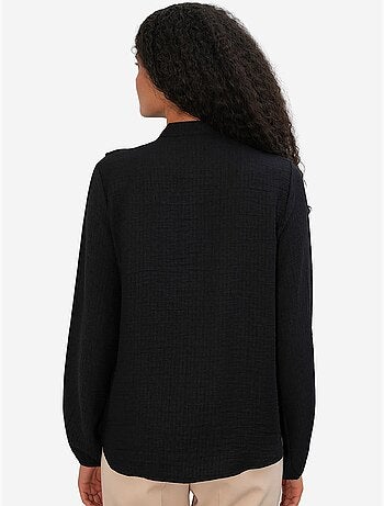 Chemise longue tissée à col mao bdart