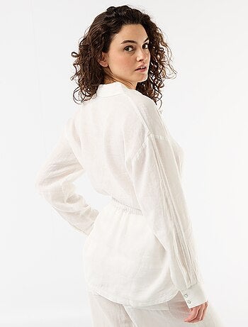 Chemise longue unie