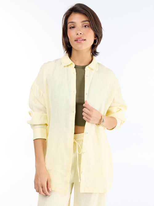 Chemise longue unie - Kiabi Chemise longue unie - Kiabi