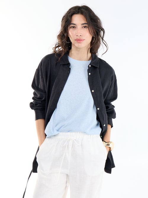 Chemise longue unie - Kiabi Chemise longue unie - Kiabi