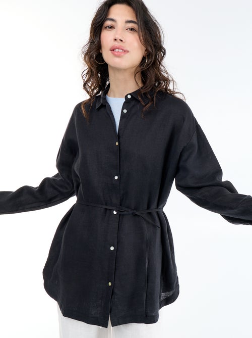 Chemise longue unie - Kiabi Chemise longue unie - Kiabi