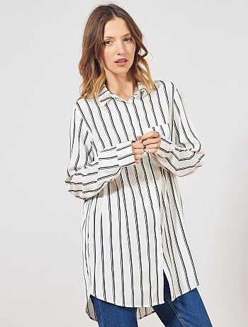 Chemise longueur tunique - Kiabi
