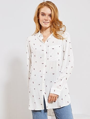 Chemise longueur tunique - Kiabi