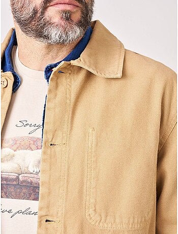 Chemise loose homme en toile épaisse 100% coton 'deeluxe'