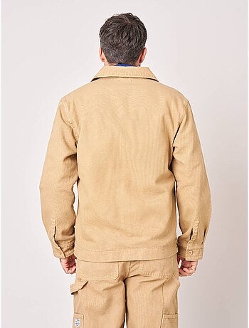 Chemise loose homme en toile épaisse 100% coton 'deeluxe'
