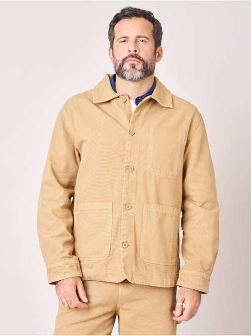 Chemise loose homme en toile épaisse 100% coton 'deeluxe' - Kiabi Chemise loose homme en toile épaisse 100% coton 'deeluxe' - Kiabi
