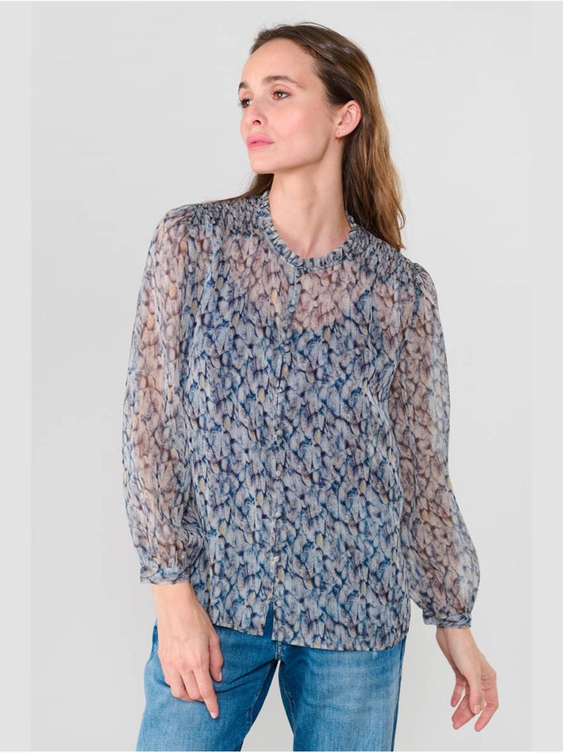 Chemise maclear 'le temps des cerises' Bleu - Kiabi