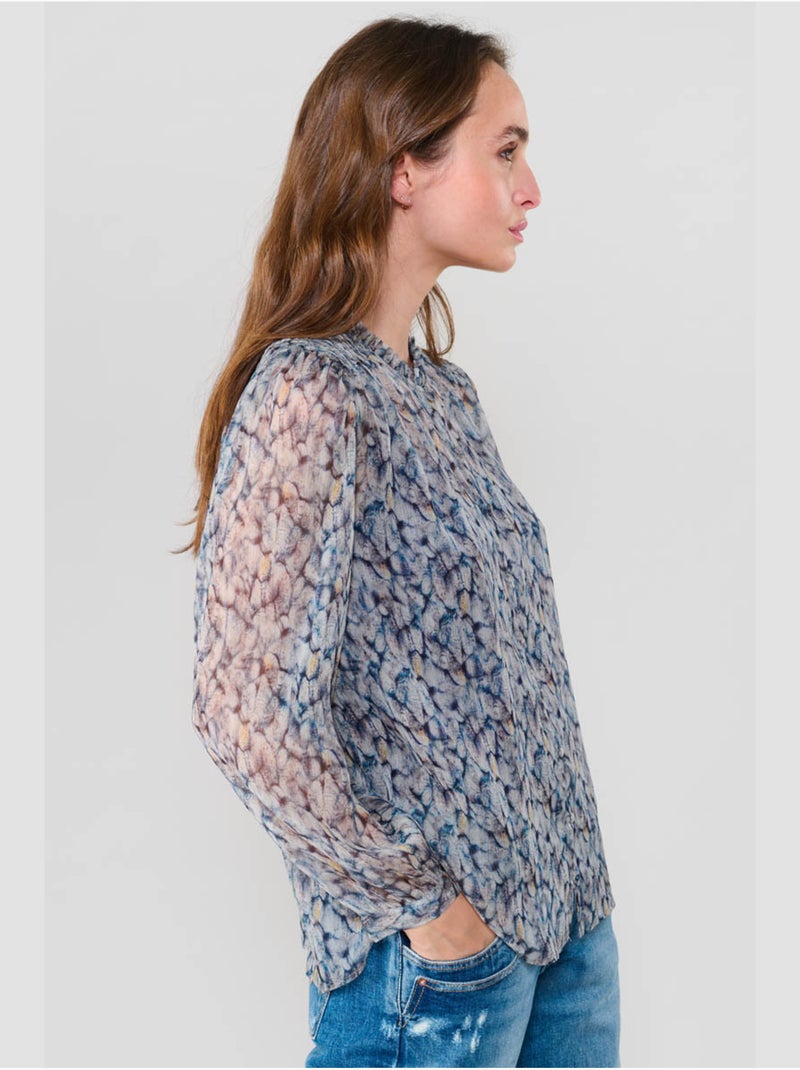 Chemise maclear 'le temps des cerises' Bleu - Kiabi
