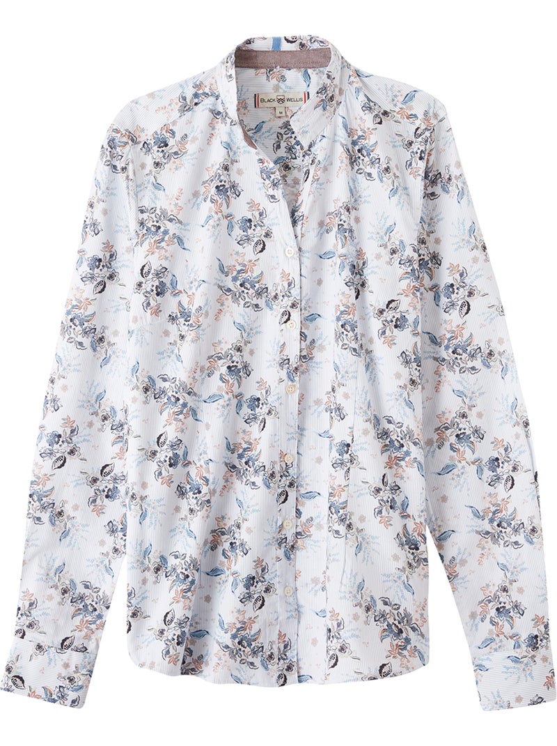 CHEMISE MADAME CASUAL CACHEMIRE Blanc - Kiabi