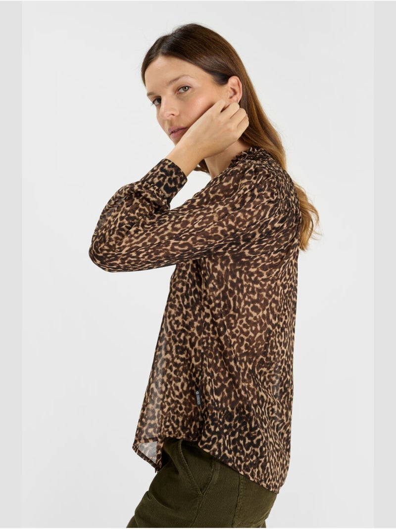 Chemise MADI 'Le Temps Des Cerises' Marron - Kiabi