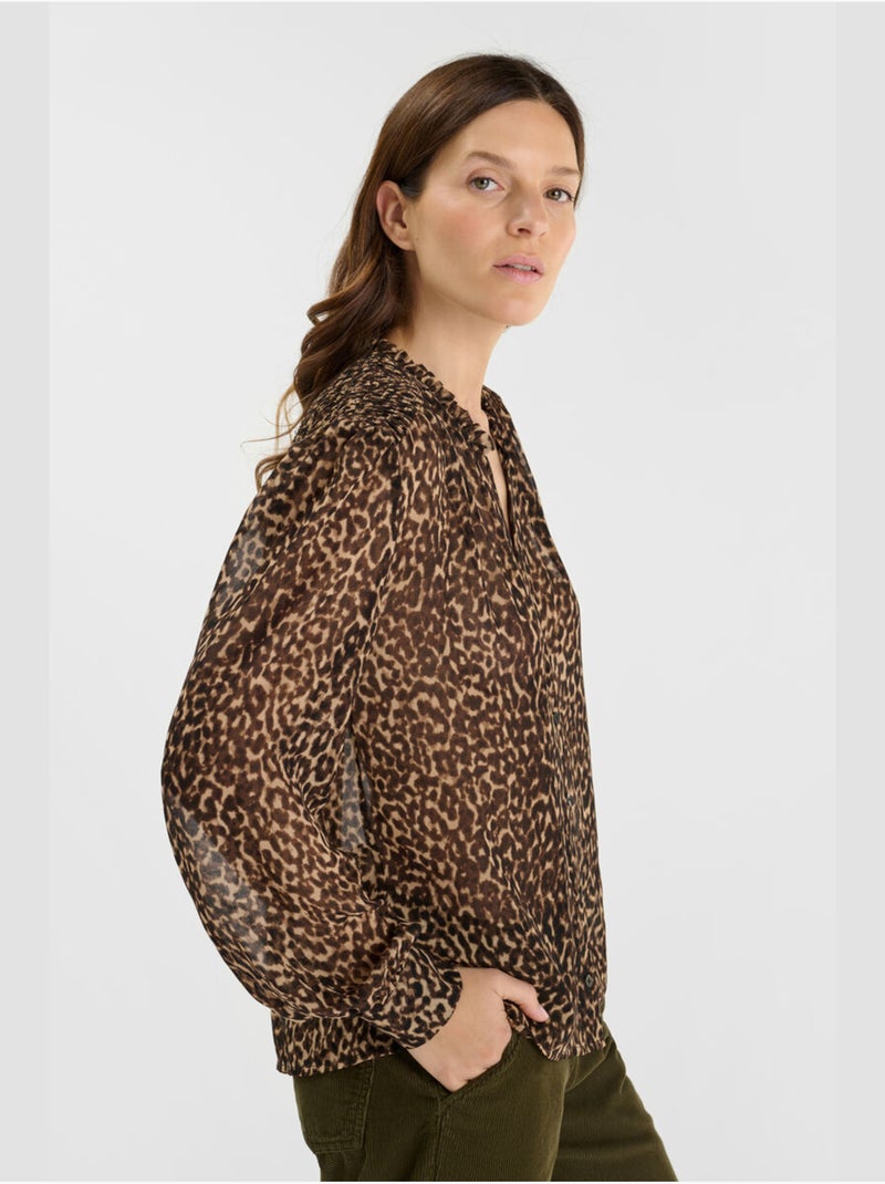 Chemise MADI 'Le Temps Des Cerises' Marron - Kiabi