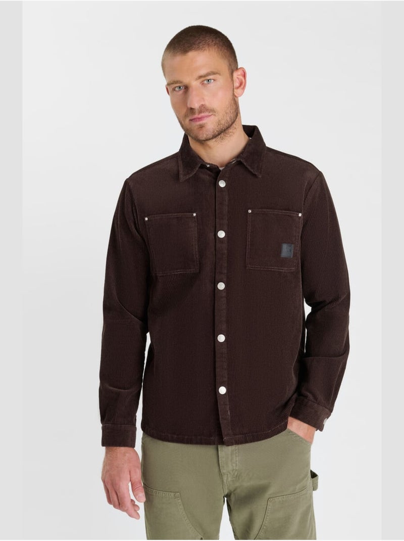 Chemise mage 'le temps des cerises' Marron - Kiabi