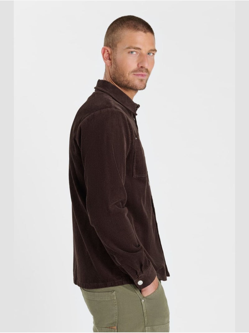 Chemise mage 'le temps des cerises' Marron - Kiabi