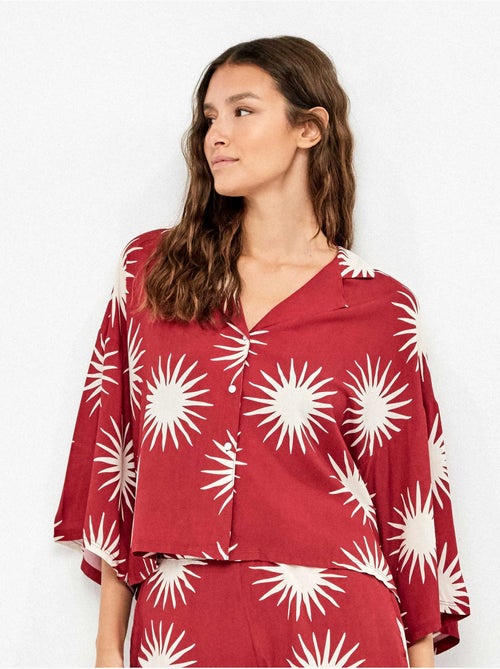 Chemise manches 3/4 imprimé soleils - Kiabi Chemise manches 3/4 imprimé soleils - Kiabi