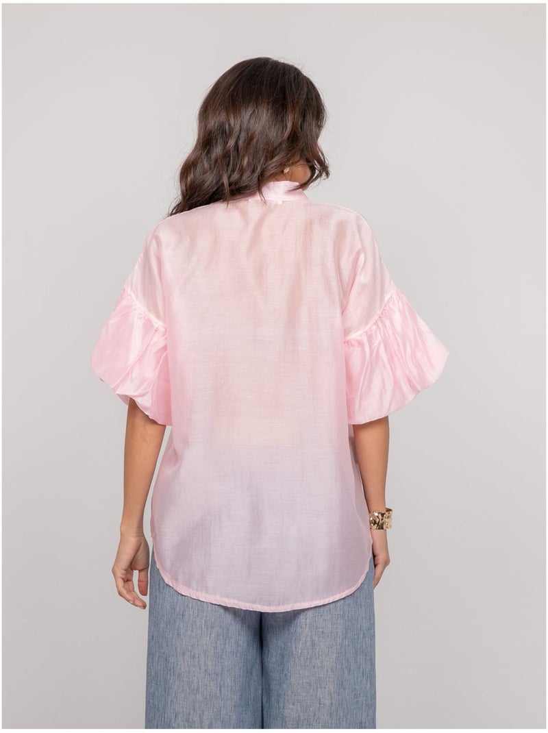 Chemise manches ballons OTELA Rose - Kiabi