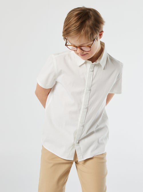 Chemise manches courtes - collection facile à enfiler - Kiabi