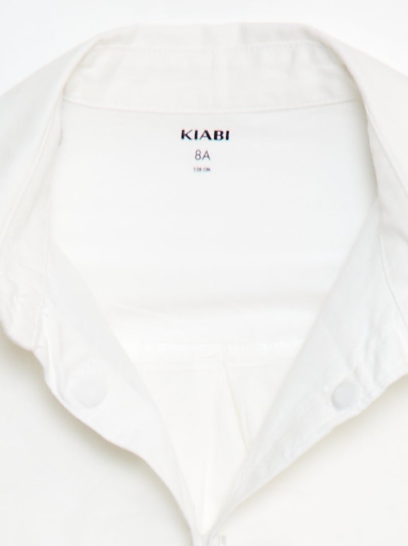 Chemise manches courtes - collection facile à enfiler Blanc - Kiabi