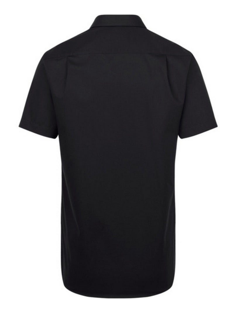 Chemise manches courtes - seidensticker Noir - Kiabi