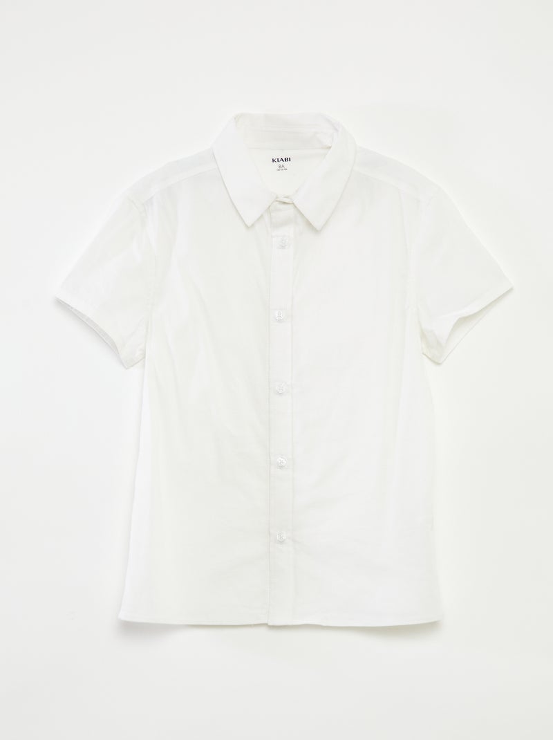 Chemise manches courtes - So Easy Blanc - Kiabi
