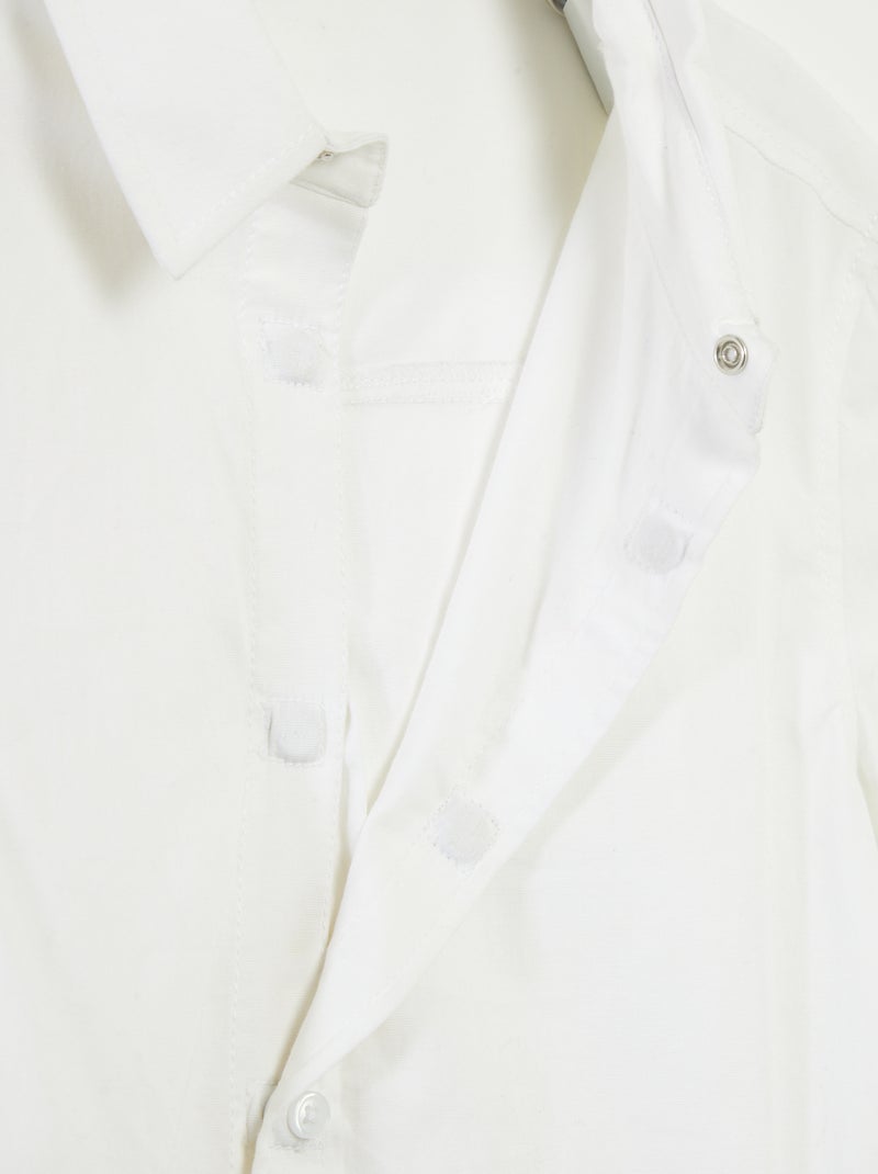 Chemise manches courtes - So Easy Blanc - Kiabi