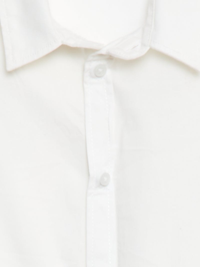 Chemise manches courtes - So Easy Blanc - Kiabi