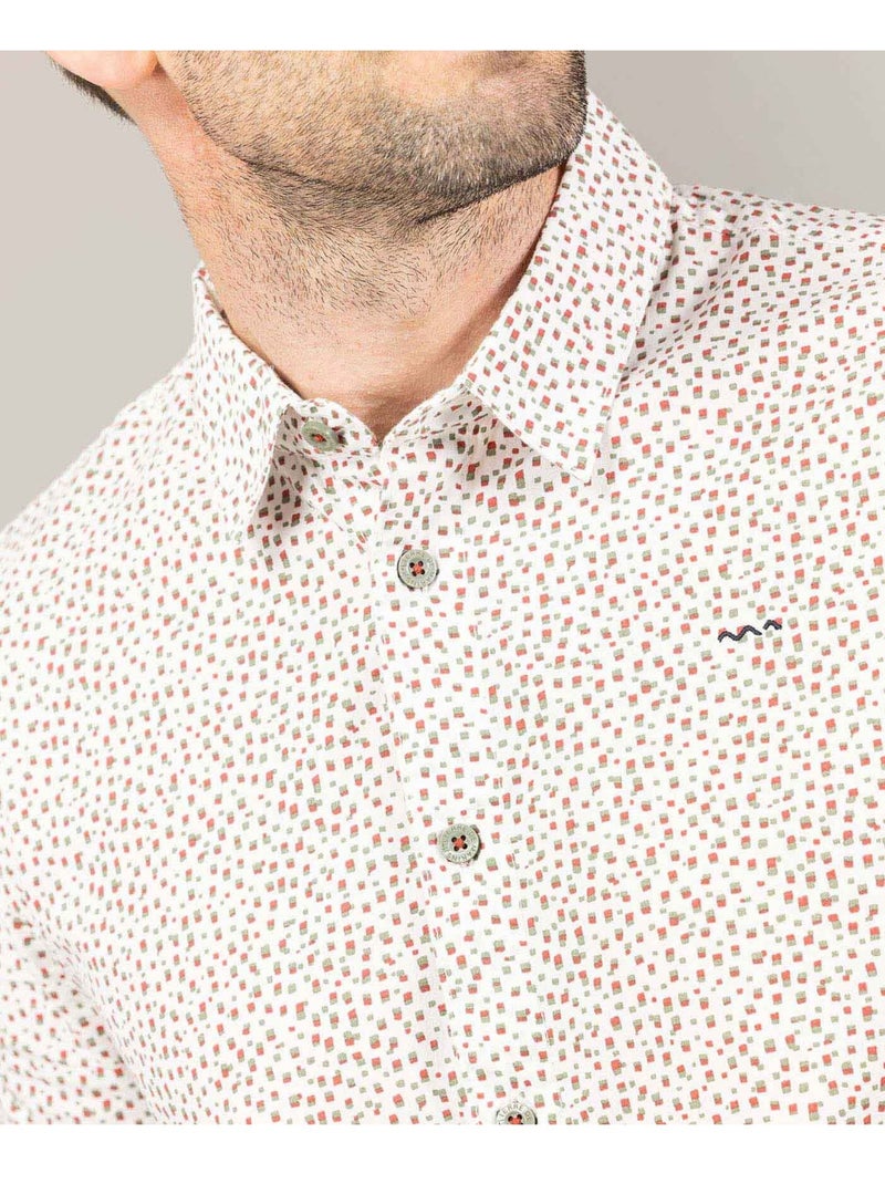 Chemise manches courtes - Terre de Marins Beige gris - Kiabi