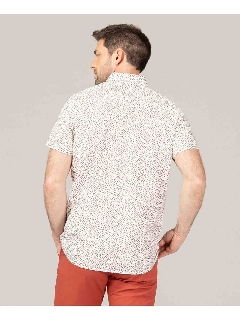 Chemise manches courtes - Terre de Marins Beige gris - Kiabi