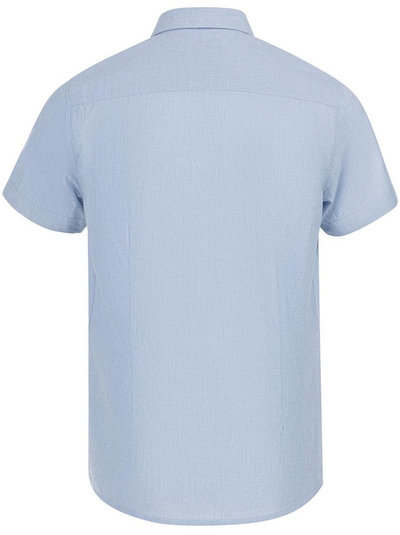 Chemise manches courtes - Terre de Marins Bleu clair - Kiabi