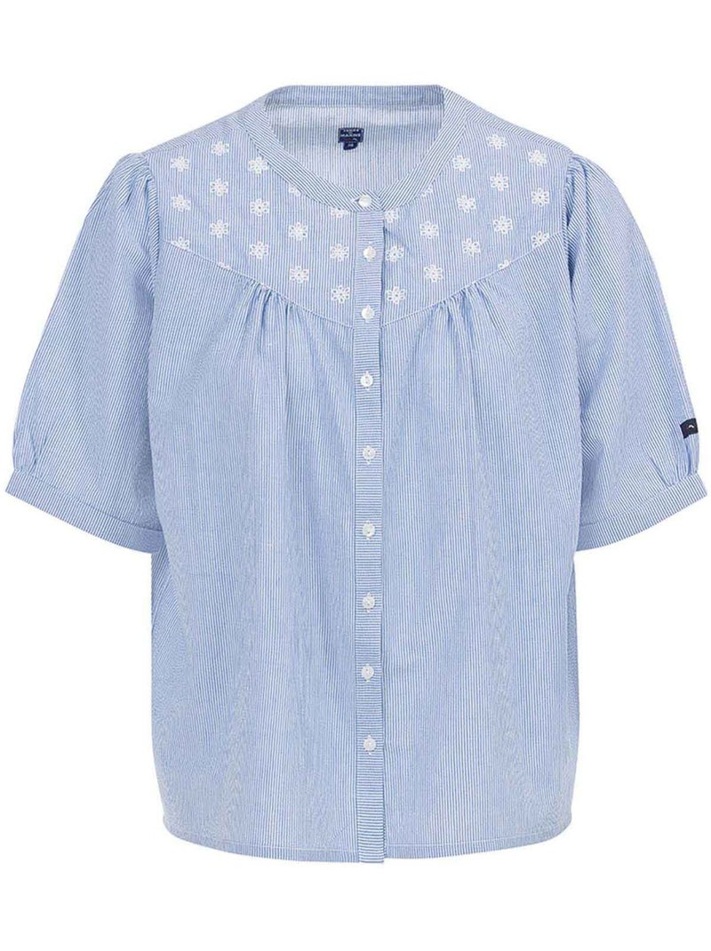 Chemise manches courtes - Terre de Marins Bleu - Kiabi