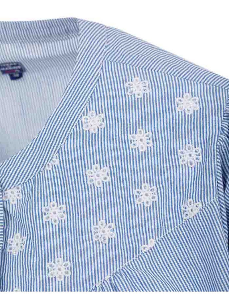 Chemise manches courtes - Terre de Marins Bleu - Kiabi