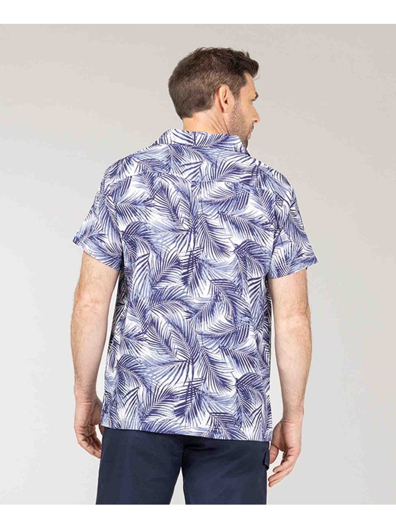 Chemise manches courtes - Terre de Marins Bleu marine - Kiabi