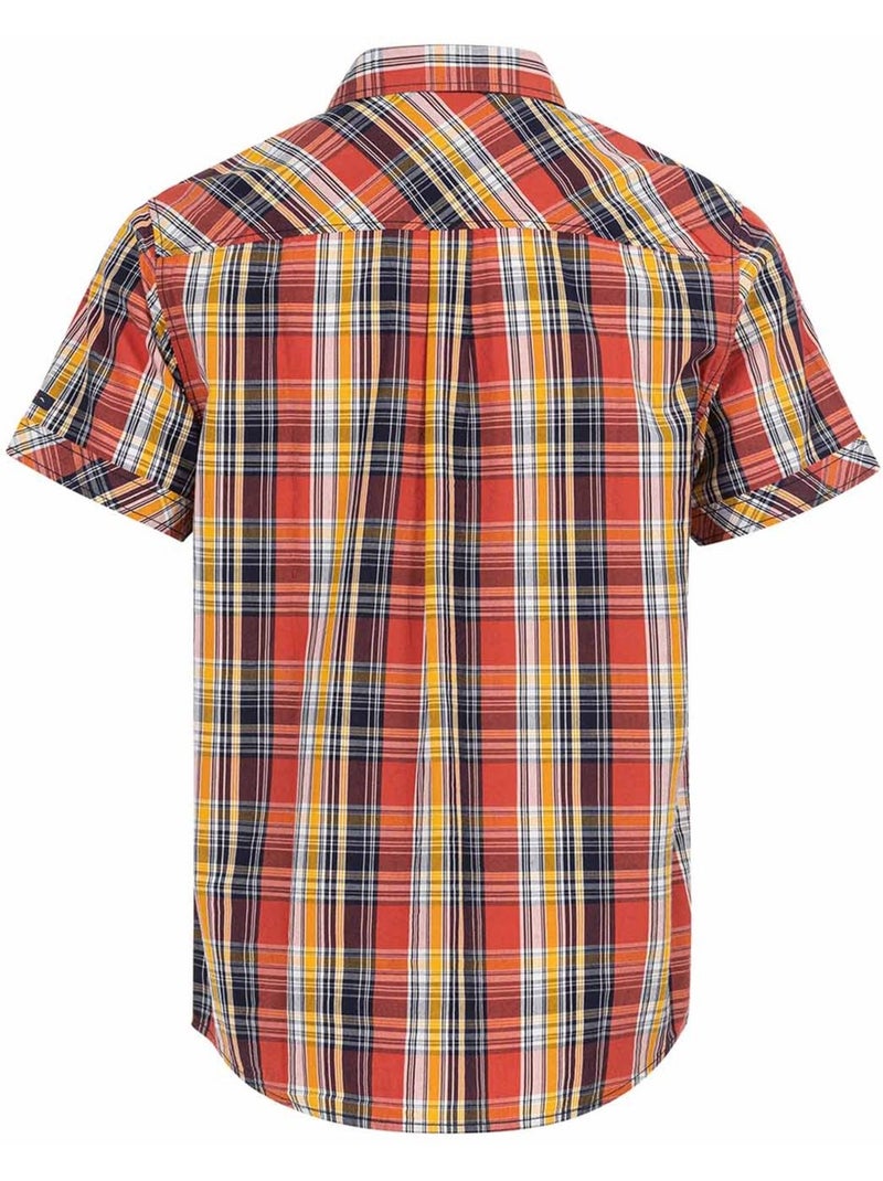 Chemise manches courtes - Terre de Marins Rouge brique - Kiabi